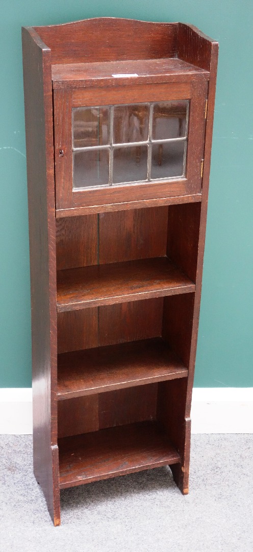 Appraisal: Liberty Co an early th century oak open bookcase with