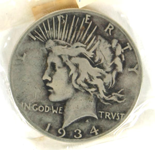 Appraisal: Two Silver Peace Dollars -S -S