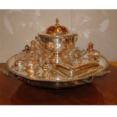 Appraisal: Victorian Silver Plated Warming Centerpiece Estimate -