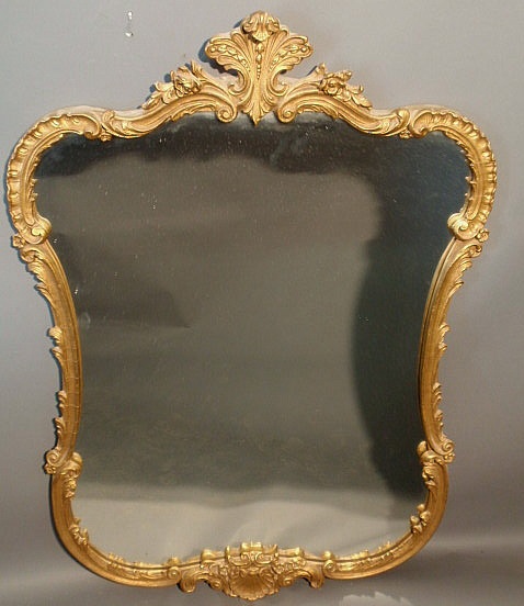 Appraisal: French style gilt mirror h x w