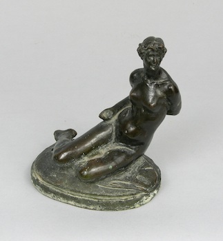 Appraisal: Max Kalish Hungarian American - Reclining nude Cast bronze with