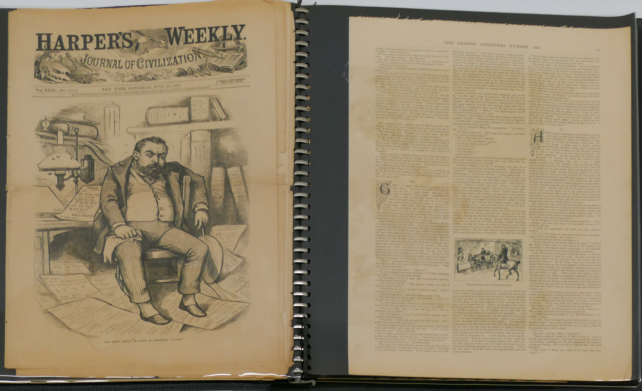 Appraisal: Album of Antique Sheet Music and Magazine Prints - Harper's