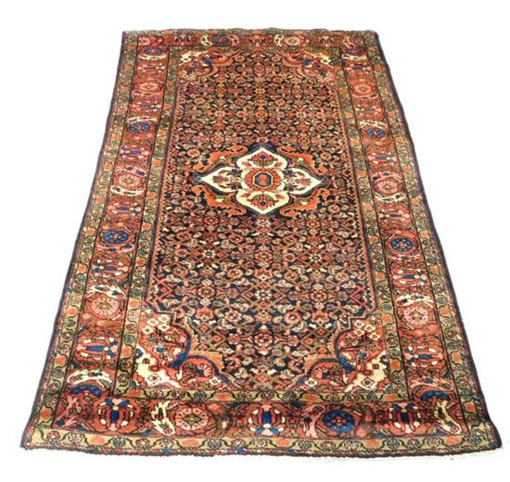 Appraisal: RUG Semi-Antique Persian Sennakurd ' x ' x hand-knotted wool