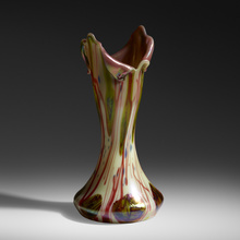 Appraisal: Pallme-K nig TALL VASE Austria c hand-blown glass h dia