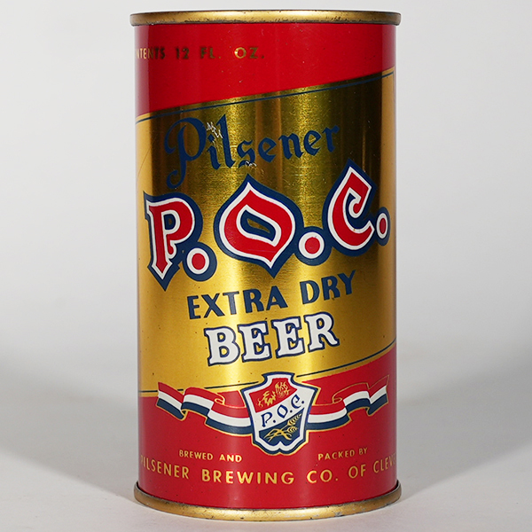 Appraisal: P O C Pilsener Extra Dry Beer Flat Top MINTY