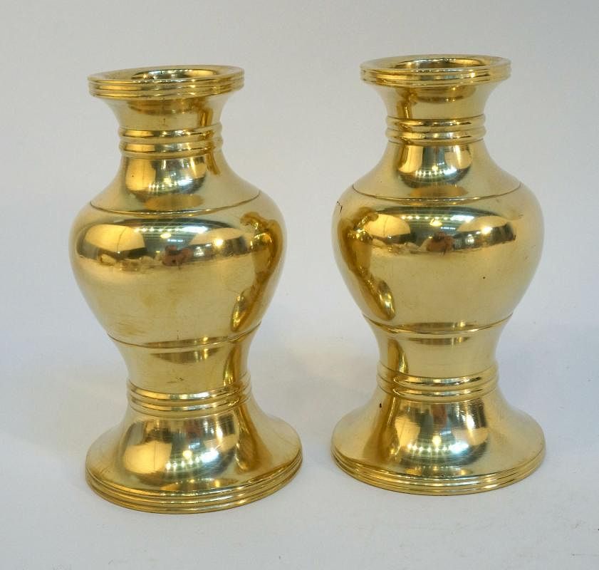 Appraisal: Two Brass Bowls Two Brass Bowls Description Different sizes each