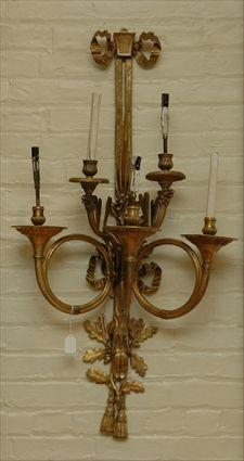 Appraisal: Five-Light Wall Light