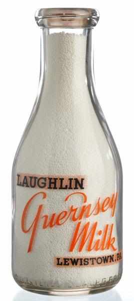 Appraisal: Laughlin Milk Bottle Description Lewistown PA Condition Excellent Size -