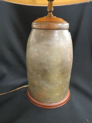 Appraisal: Stoneware Pottery Lamp body