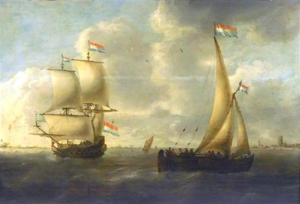 Appraisal: Attributed to Jacob Adriaenz Bellevoix Rotterdam - Sailboats and Other