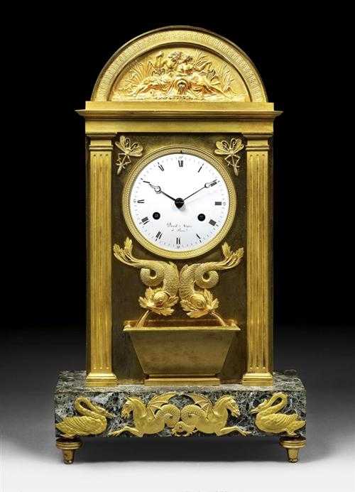 Appraisal: MANTEL CLOCK Empire the dial indistinctly signed DAVID VASS A