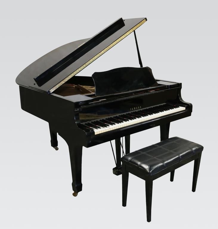 Appraisal: Yamaha G baby grand piano th century High gloss black