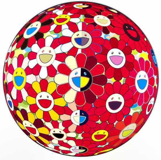 Appraisal: Takashi Murakami b Flowerball Red D The Magic Flute offset