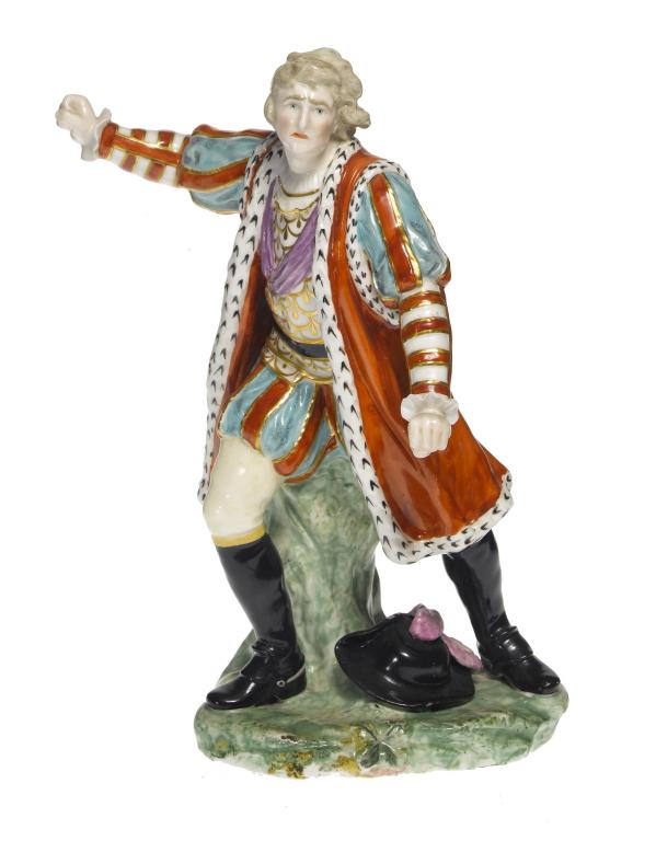 Appraisal: A DERBY FIGURE OF JOHN PHILIP KEMBLE - AS RICHARD