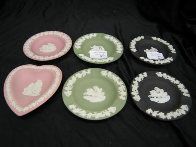 Appraisal: Wedgwood Jasperware Dishes Ashtrays various colors