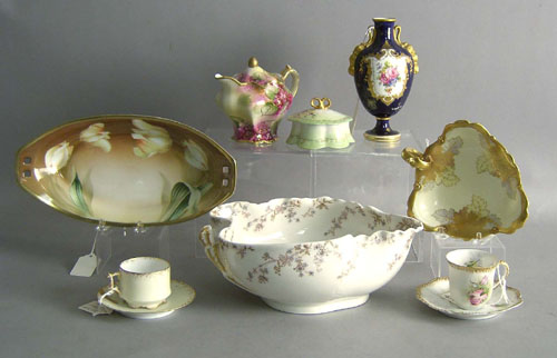 Appraisal: Misc porcelain to include Limoges R S Prussia Royal Crown