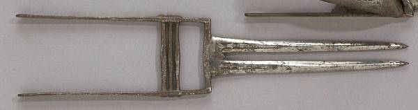 Appraisal: A twin-bladed katar th or early th century Having two