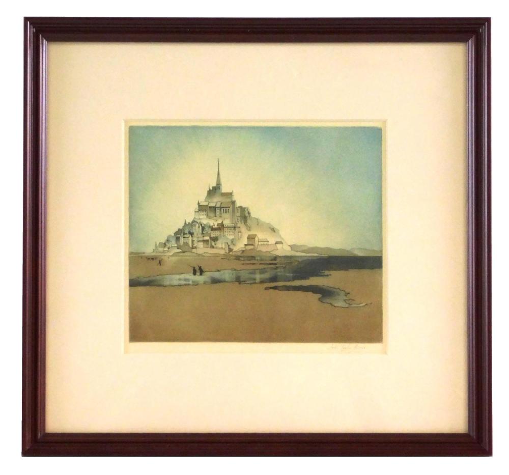 Appraisal: John Taylor Arms American - Sunrise Mont St Michel early