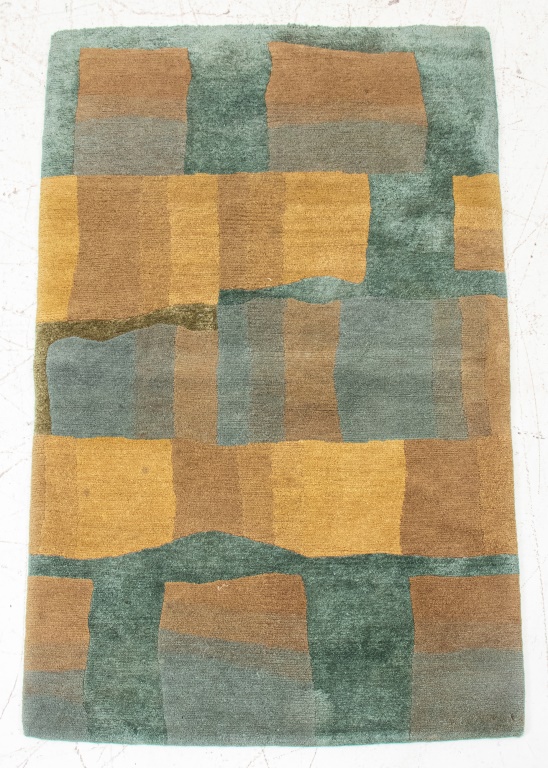 Appraisal: TIBETAN TUFENKIAN MODERN RUG ' X ' Tibetan Tufenkian modern