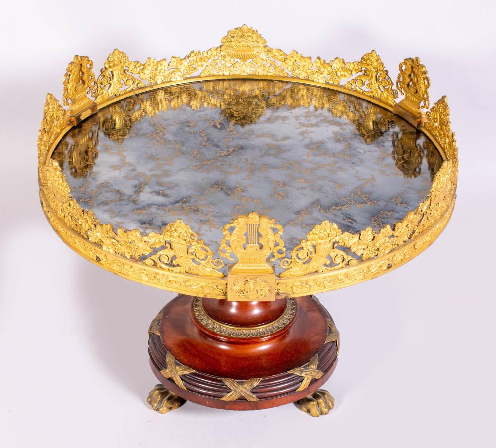 Appraisal: CHARLES X ORMOLU SURTOUT DE TABLE BY DUNOUY FAIT A