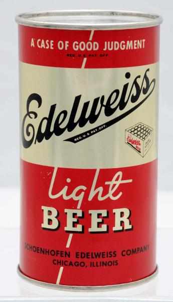 Appraisal: Edelweiss Light Beer Flat Top Beer Can Like - but