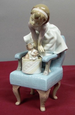 Appraisal: LLADRO - Purr-fect Friends Event - G Retired Good condition