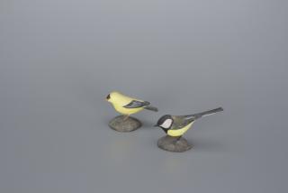 Appraisal: European Chickadee and Goldfinch Jesse D Jess Blackstone European Chickadee