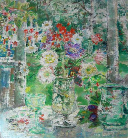 Appraisal: MARGARET FISHER PROUT BRITISH - STILL LIFE OF SUMMER FLOWERS