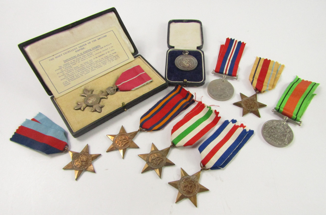 Appraisal: A group of WWII medals to Squadron Leader John Deverell