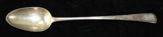 Appraisal: George III sterling silver stuffing spoon hallmarked John Lampfert London