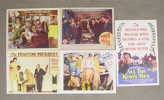 Appraisal: Five Lobby Cards To Kill a Mockingbird Power of the