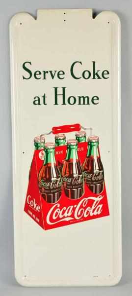 Appraisal: Tin Coca-Cola Pilaster Sign Description Clean and never used Minimal