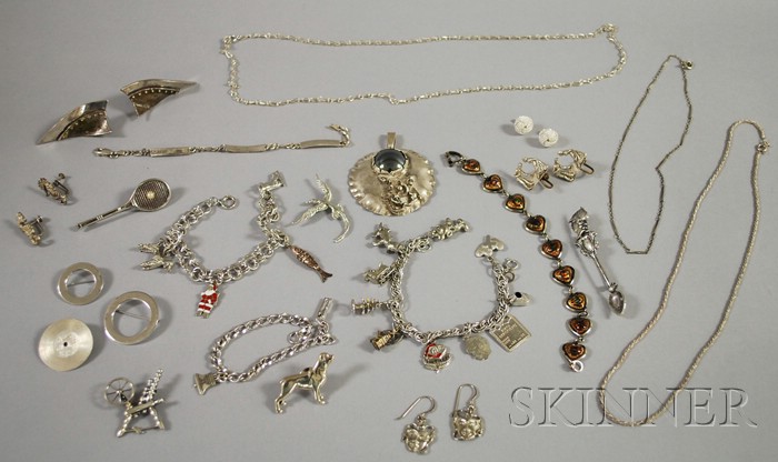 Appraisal: Assorted Group of Silver and Silver-tone Jewelry