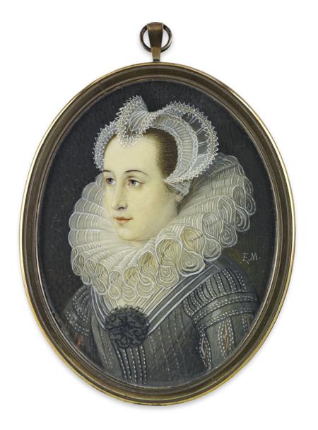 Appraisal: Mary Queen of Scots portrait miniature signed EM the oval