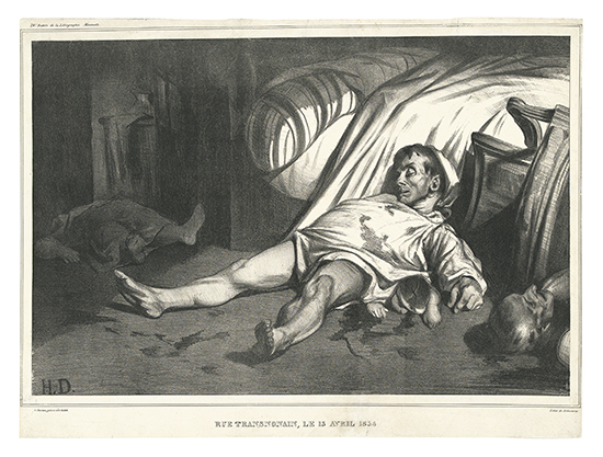 Appraisal: HONOR DAUMIER Rue Transnonain le Avril Lithograph x mm x