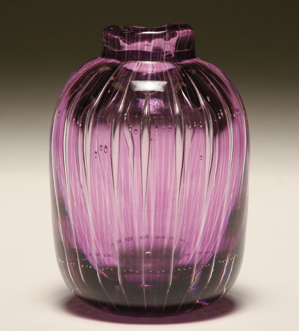 Appraisal: Orrefors Ariel art glass vase designed by Edvin Ohrstrom c