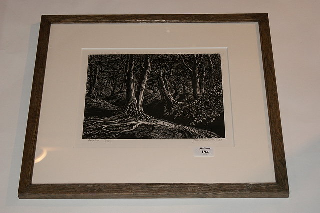 Appraisal: Peter Reddick British b Beeches signed titled and numbered in