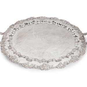 Appraisal: An American Silverplated Two-Handled Oval Footed Tray E G WEBSTER