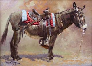 Appraisal: Burro by Wayne Baize Wayne Baize - oil on canvas