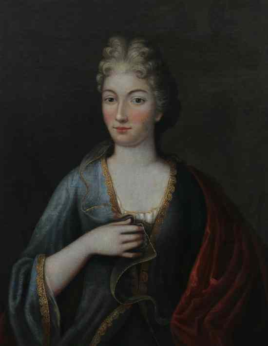 Appraisal: FRENCH SCHOOL th century PORTRAIT OF AN ELEGANT LADY IN