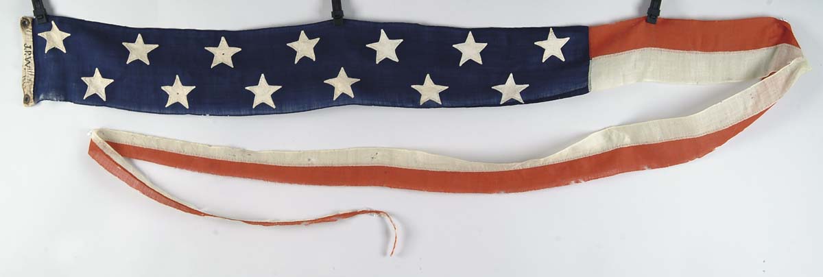 Appraisal: U S NAVY SHIP S COMMISSION PENNANT CW period U