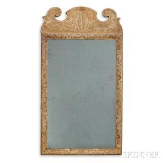 Appraisal: Gilt-gesso and Pine Mirror England or America c th century