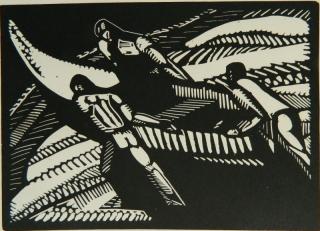 Appraisal: Alice Denniston Laughlin blockprint Alice Denniston Laughlin American - -