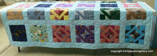 Appraisal: Hand Quilted Full Size Unused Quilt - Very nice full