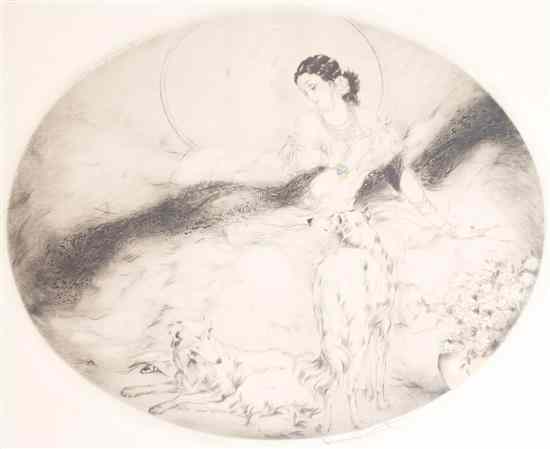 Appraisal: Louis Icart French - La Dame Aux Camilles etching and