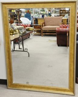 Appraisal: Large Contemporary gold framed beveled glass mirror x Large Contemporary