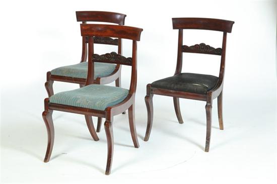 Appraisal: SET OF TWELVE CLASSICAL SIDE CHAIRS American possibly Philadelphia -