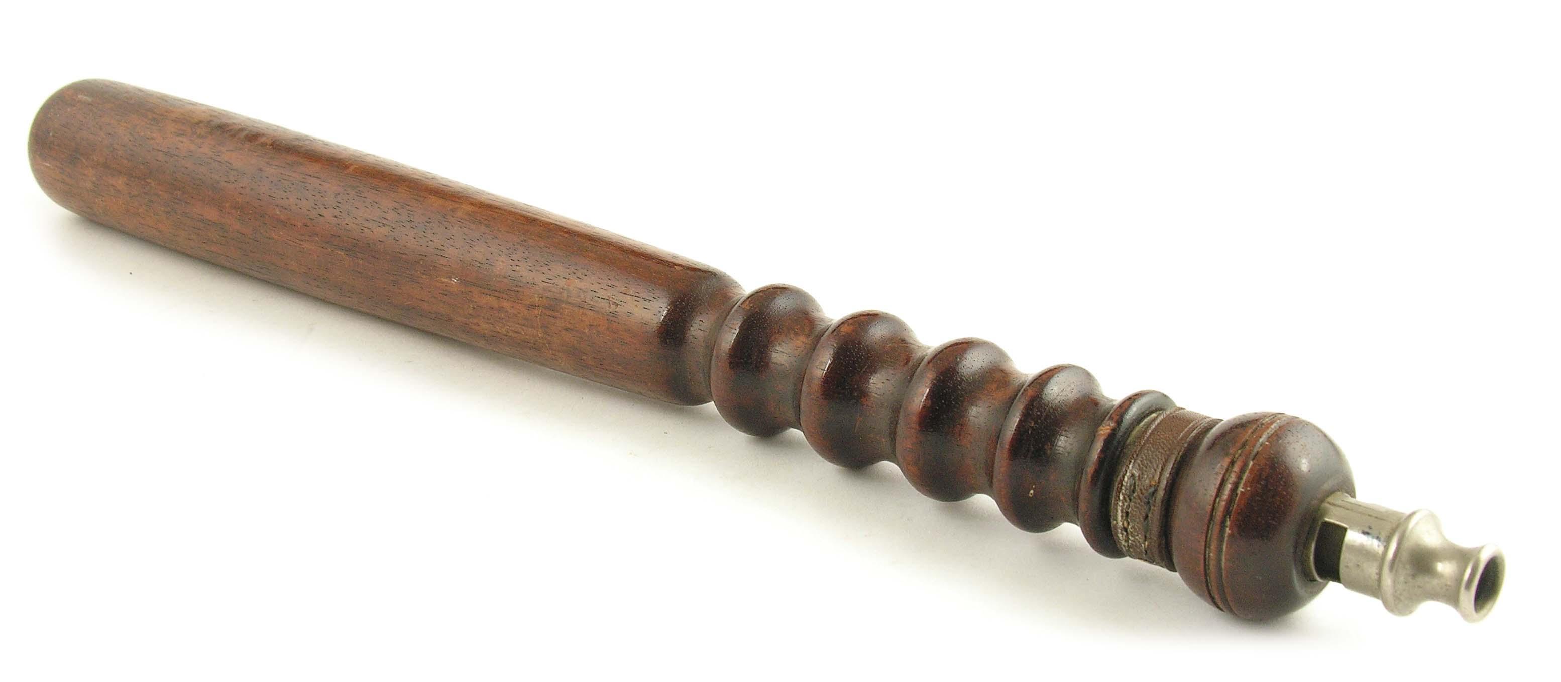 Appraisal: A th century patent hardwood truncheon by A C Riome