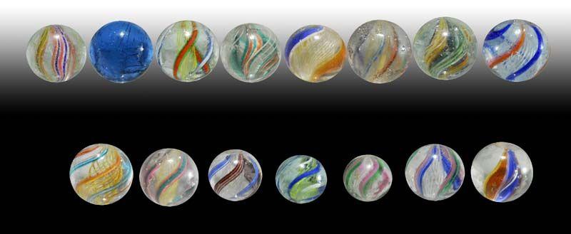 Appraisal: Lot of Swirl Marbles Description Range '' to '' Condition