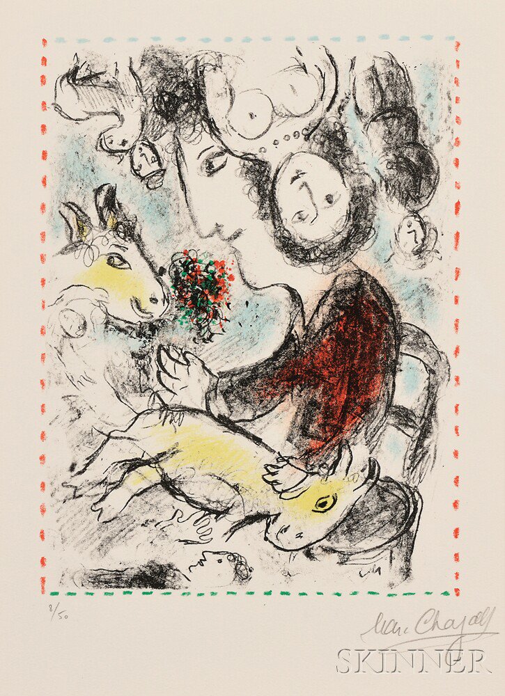 Appraisal: Marc Chagall Russian French - L'Artiste la ch vre edition